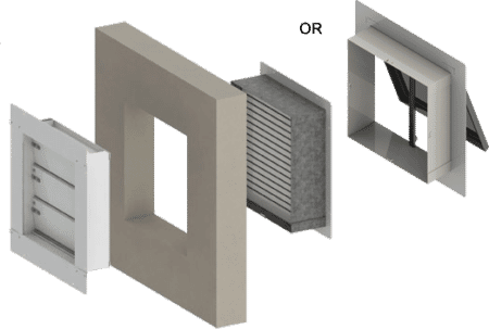External Wall Installation Pressure Relief Vent